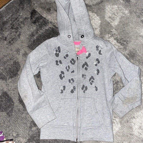 Animal print rhinestone hoodie - Picture 1 of 3